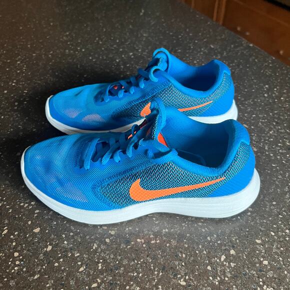 Nike Kids Revolution 3 819413-401 Blue Running Shoes Sneakers Size Youth 4.5 - Picture 6 of 7